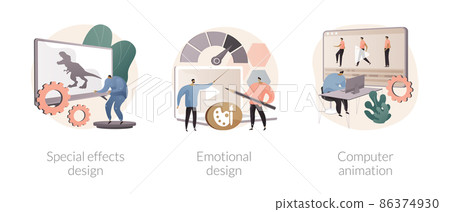 Graphic design studio abstract concept vector illustrations. Graphic design studio abstract concept vector illustrations. 86374930