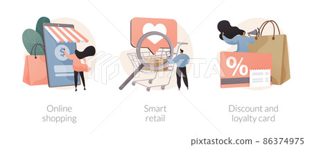 E-commerce platform abstract concept vector illustrations. 86374975