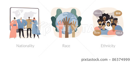 Human diversity abstract concept vector illustrations. 86374999
