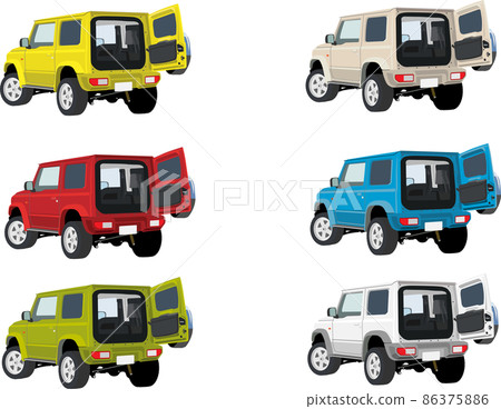 4WD 4 color version - Stock Illustration [86375886] - PIXTA