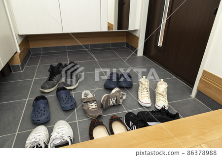 The messy entrance 86378988