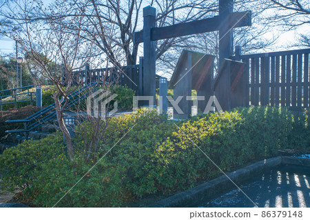 Midwinter Nanbata Castle Park, near the main castle gate, Fujimi City 86379148