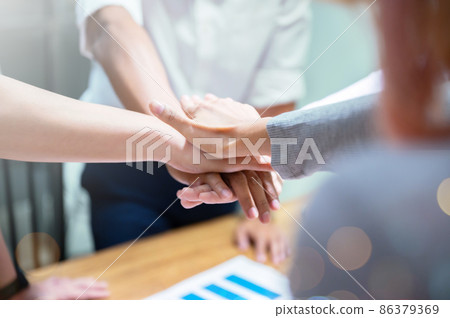 Team teamwork business join hand together concept Team teamwork business join hand together concept 86379369