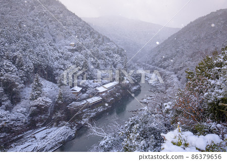 Snow scene of Kameyama Park Observatory Snow scene of Kameyama Park Observatory 86379656