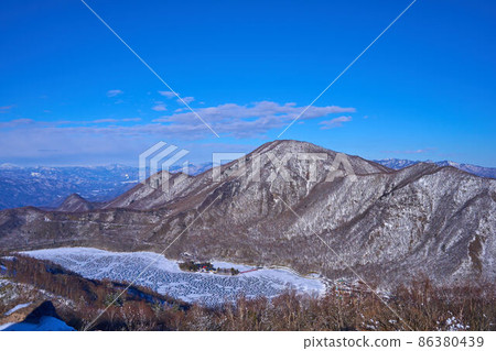 從山頂眺望北側(駒岳、黑飛山、黑飛山、冰凍大沼、赤城神社等) 從山頂眺望北側(駒岳、黑飛山、黑飛山、冰凍大沼、赤城神社等) 86380439