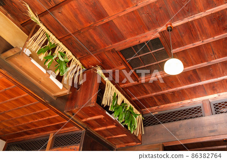 New Year's decorations and lamps New Year's decorations and lamps 86382764