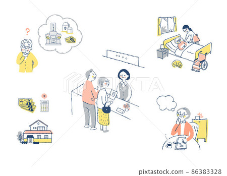 Senior life scene image set 86383328