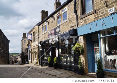 England Haworth Cobblestone Main Street 86384013
