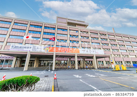 Akita City, Akita Prefecture Akita Prefectural Government Office in fine weather Akita City, Akita Prefecture Akita Prefectural Government Office in fine weather 86384759