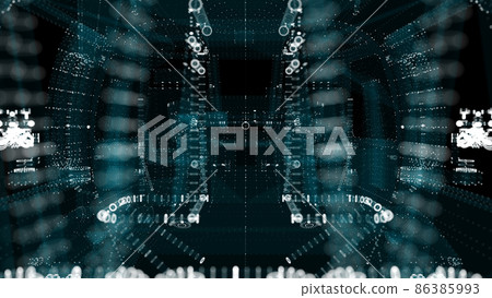 Abstract technology particles mesh background Abstract technology particles mesh background 86385993