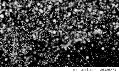 White Snow Falling on Isolated Black Background White Snow Falling on Isolated Black Background 86386273