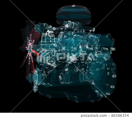 3D rendering, Holographic Particle engine 86386354