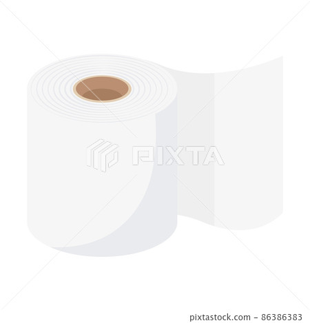 tissue paper roll Cartoon vector illustration isolated object 86386383