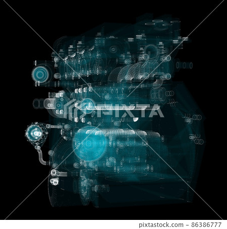 3D rendering, Holographic Particle engine 3D rendering, Holographic Particle engine 86386777