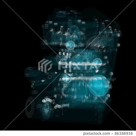 3D rendering, Holographic Particle engine 3D rendering, Holographic Particle engine 86386938