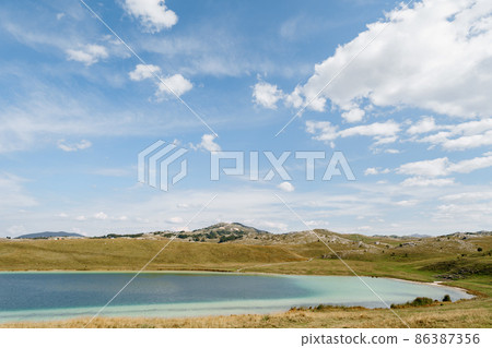 Mountain range around Lake Vrazje. Montenegro 86387356