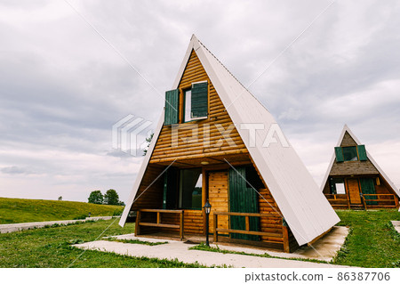 Triangular two-story house in Durmitor National Park Triangular two-story house in Durmitor National Park 86387706