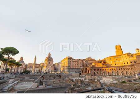 View on Roman Forum in Rome, Italy View on Roman Forum in Rome, Italy 86389756