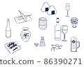 Icon illustration for izakaya menu 86390271