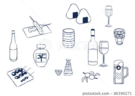 Icon illustration for izakaya menu 86390271