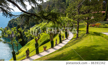 Villa del Balbianello, lake Como, Lenno, italy Villa del Balbianello, lake Como, Lenno, italy 86391342