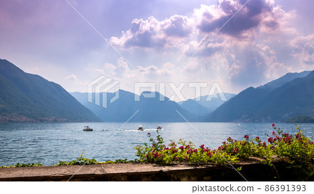 Villa del Balbianello, lake Como, Lenno, italy 86391393