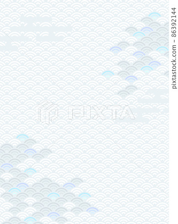 銀青海波背豎 86392144