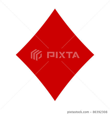 Diamonds Suit. Casino icon. Vector illustration 86392308