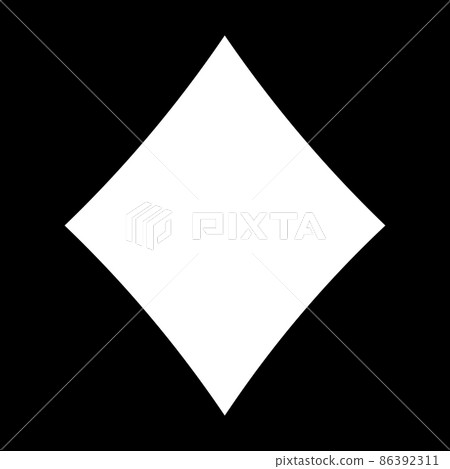 Diamonds Suit. Casino icon. Vector illustration 86392311