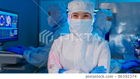 female engineer looking at you 86392374