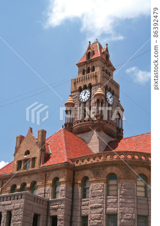 Wise County Courthouse in Downtown Decatur, TX 86392479