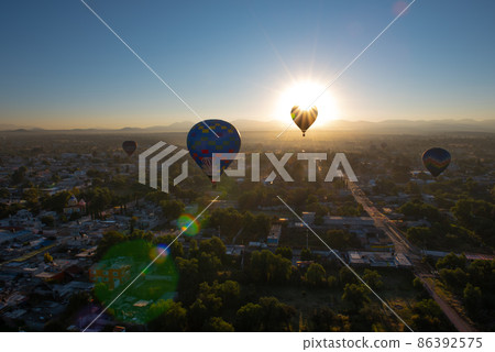 Balloon scenic flight Mexico 86392575