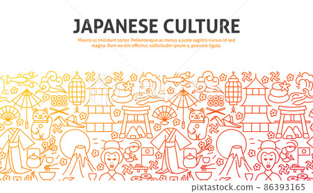 Japan Culture Outline Concept Japan Culture Outline Concept 86393165