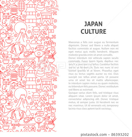 Japan Line Pattern Concept 86393202