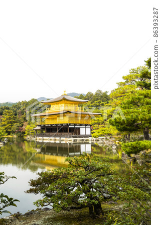 Late autumn Shari-den Temple Kyoko Pond and Sariden Kinkaku Late autumn Shari-den Temple Kyoko Pond and Sariden Kinkaku 86393287