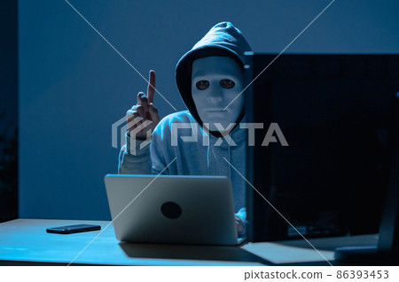 黑客網絡攻擊面具犯罪 86393453