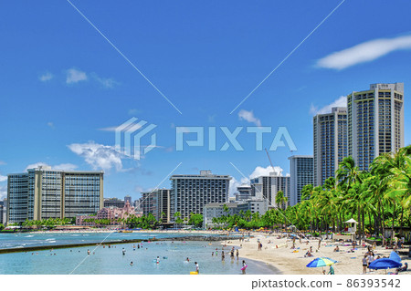 夏威夷瓦胡島威基基海灘 86393542