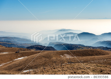 Lessinia High Plateau and Padana Plain with Fog - Veneto Italy Lessinia High Plateau and Padana Plain with Fog - Veneto Italy 86393566
