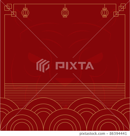 Chinese new year background. Illustration vector. 86394441
