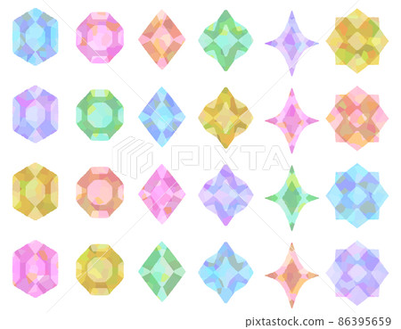 Glitter crystal set (pastel) Glitter crystal set (pastel) 86395659