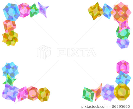 Glitter crystal frame (with border) Glitter crystal frame (with border) 86395660