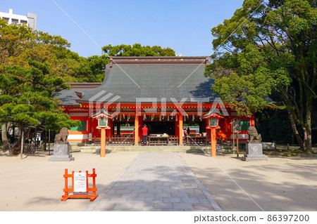 日本三大住吉之一的博多住吉神社位於築前省一宮市（福岡縣福岡市博多） 86397200