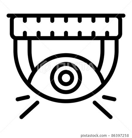 Security indoor camera icon, outline style Security indoor camera icon, outline style 86397258