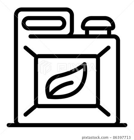Eco plastic canister icon, outline style Eco plastic canister icon, outline style 86397713