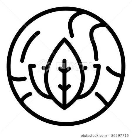 Eco nature earth icon, outline style Eco nature earth icon, outline style 86397715