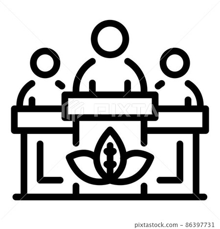 Eco resident lesson icon, outline style Eco resident lesson icon, outline style 86397731
