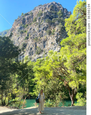 Canyon Goynuk Turkey Girl Standing Mountain 86398194