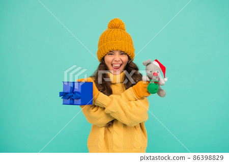 Rat symbol year. Plush toy. Child play cute small toy. Best 86398829