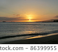 Sunset over the sea 86399955