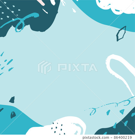 Light blue / blue minimal abstract / hand-painted background design Light blue / blue minimal abstract / hand-painted background design 86400219
